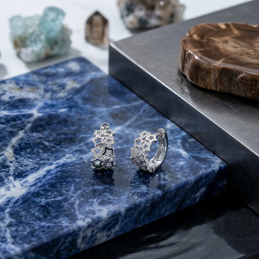 silver ear ring