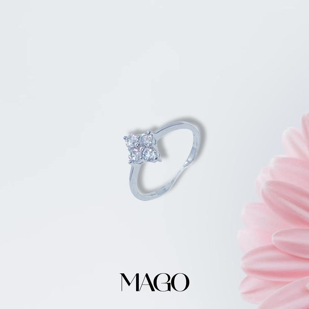 KR318純銀鍍K金戒指