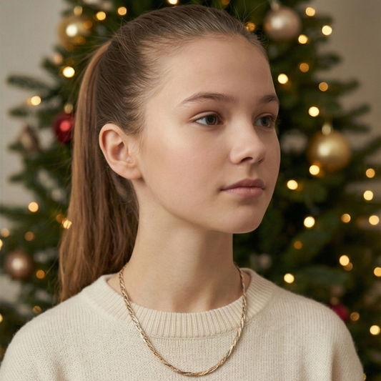 silver necklace