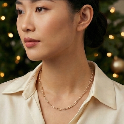 silver necklace