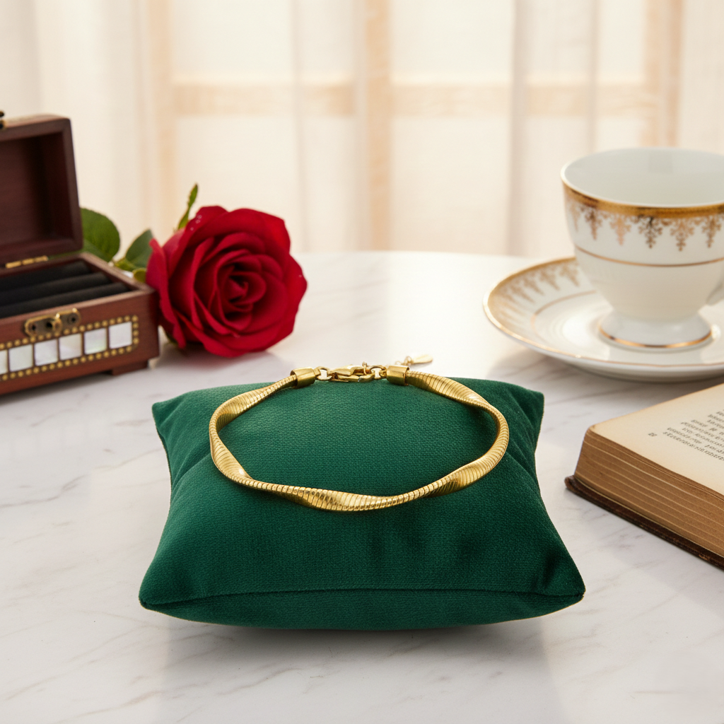 義大利 925 純銀 5mm 螺旋扭紋手鍊