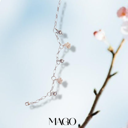 MAGO925 925純銀手環 SB5043 純銀蝴蝶飛舞925手鍊 (1/2)