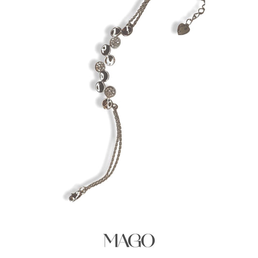 MAGO 925純銀手鍊 - SB932 純銀圓滿人生純銀手鍊 細節實拍 | MAGO925
